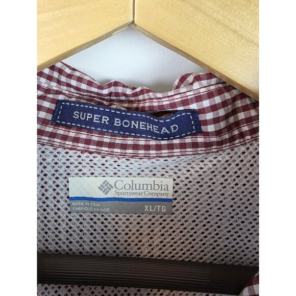 Florida State University FSU Columbia Mens Shirt Size XL Plaid Short Sleeve Top - Picture 9 of 11